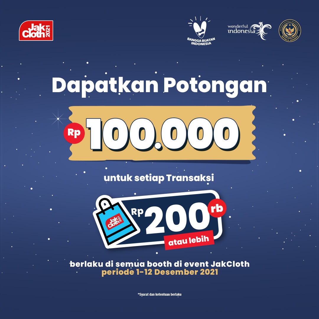 Flayer voucher belanja kepada UMKM di seluruh Indonesia.