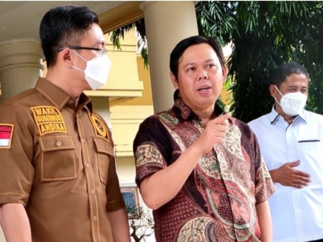 Wakil Ketua DPD RI Sultan B Najamudin, di Pendopo Gubernur Banten, Kawasan Pusat Pemerintahan Provinsi Banten (KP3B), di Kota Serang.