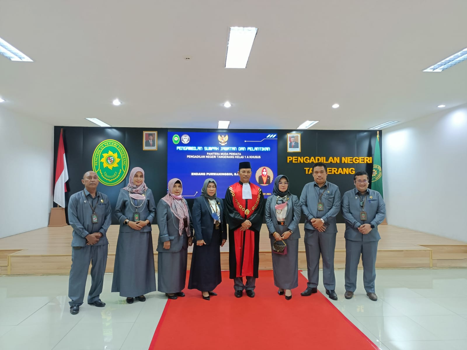 Ketua Pengadilan Pengadilan Negeri (PNI) Tangerang Kelas 1A Khusus Minanoer Rachman meminta agar pelayanan perdata bisa dipercepat di aula lantai 5 Gedung Pengadilan Negeri Kelas 1A Khusus, Rabu 1 Desember 2021.