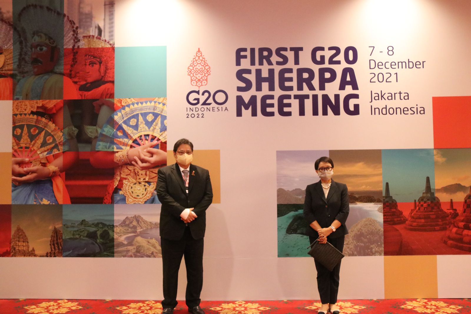 Menteri Koordinator Bidang Perekonomian Airlangga Hartarto menghadiri Presidensi G20 Indonesia tahun 2022.