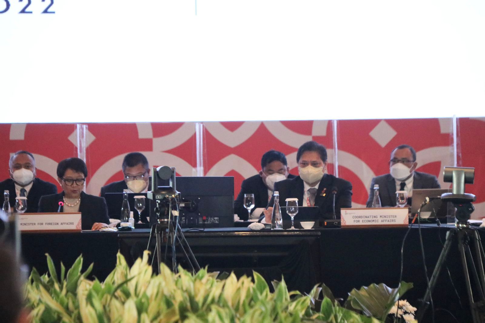 Menteri Koordinator Bidang Perekonomian Airlangga Hartarto menghadiri Presidensi G20 Indonesia tahun 2022.