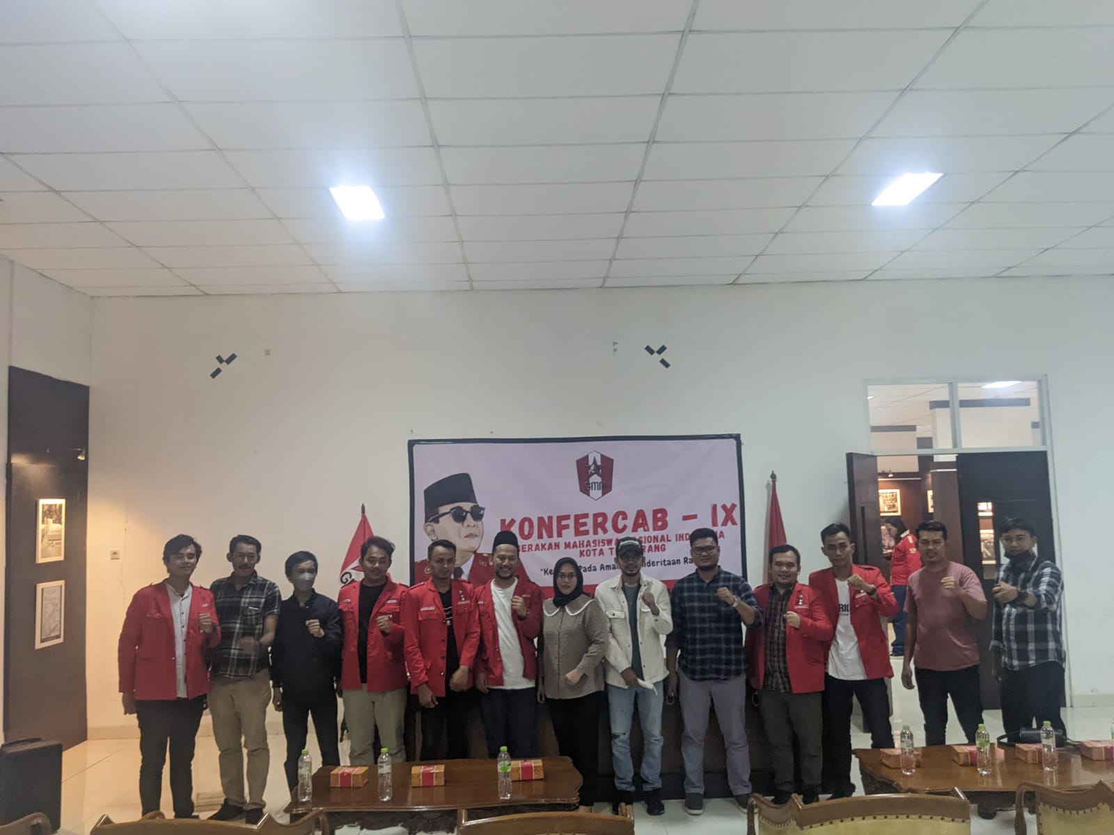 Reza Setiawan akhirnya terpilih sebagai Ketua Dewan Pimpinan Cabang (DPC) Gerakan Mahasiswa Nasional Indonesia (GMNI) Kota Tangerang dalam Konferensi Cabang (Konfercab) IX.