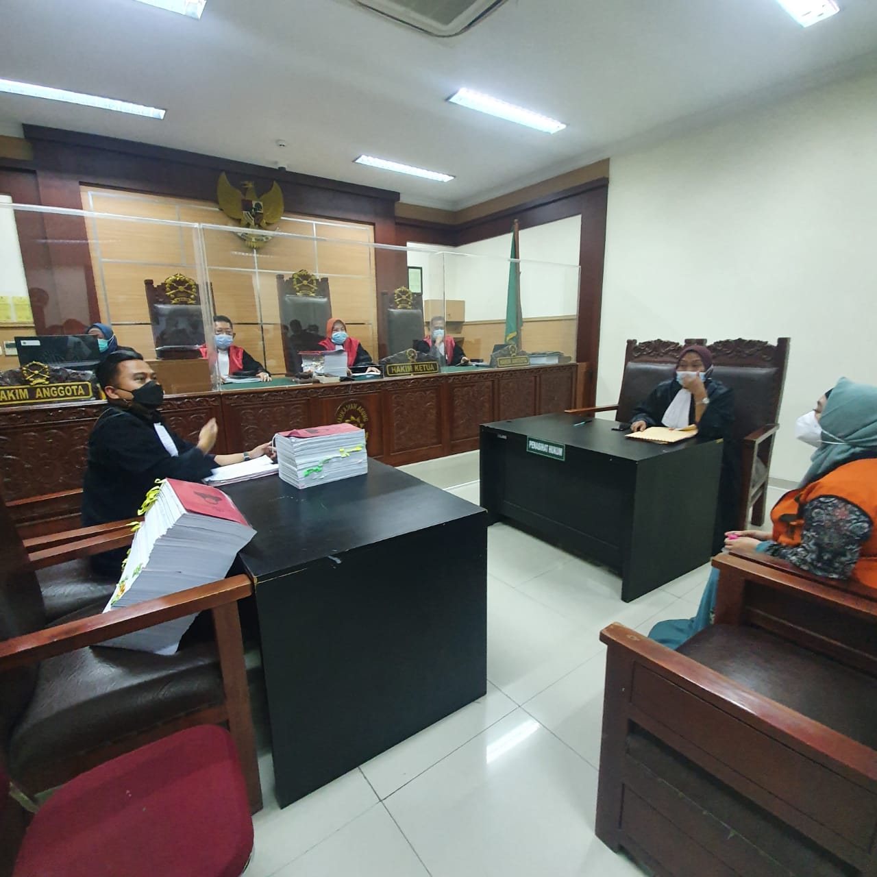 Foto saat sidang penipuan kasus jual beli emas di Pengadilan Negeri Tangerang.
