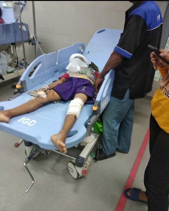 Sesosok bayi menjadi korban tabrak lari di Jalan Irigasi Hauan, RT002/005, Desa Tobat, Kecamatan Balaraja, Kabupaten Tangerang