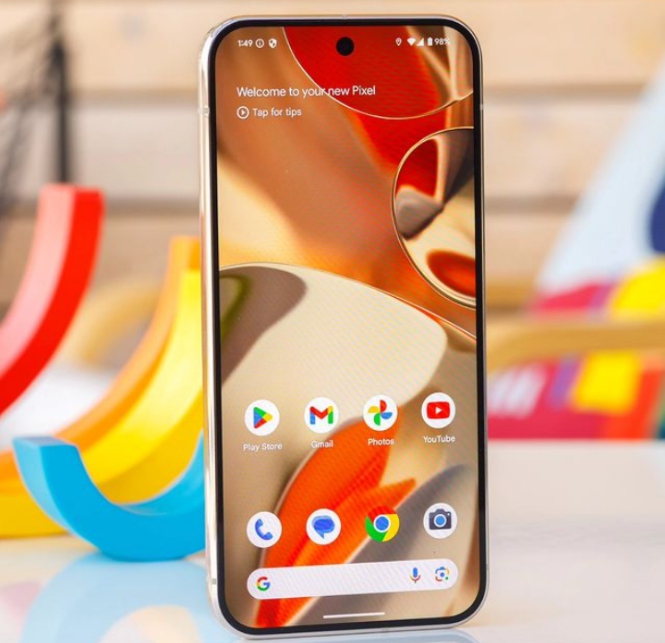 Tampilan layar halaman awal Google Pixel 9 Pro XL