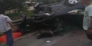 Mobil Terbalik di KM 13 Tol Jakarta-Tangerang, 1 Tewas