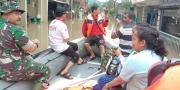 Bantu Korban Banjir, Sub Garnisun 0506/Tgr Kirim Perahu Karet