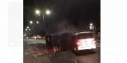 Ngeri, Video Detik-detik Tabrakan Beruntun di Tol JORR Jakarta