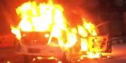  Sempat Meledak, Nissan Grand Livina Hangus Terbakar di Pamulang Tangsel