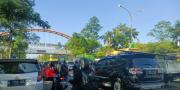 Jalan MH Thamrin di Cikokol Arah Serpong Tangerang Macet 