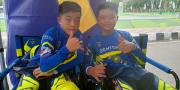 Vicho dan Davino, Atlet Balap Motor Cilik Penyumbang Emas Porprov VI Banten untuk Kota Tangerang