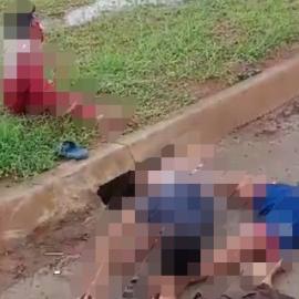  Viral Video 4 Bocah Tergeletak Bersimbah Darah di Pagedangan Tangerang, Diduga Kecelakaan Motor