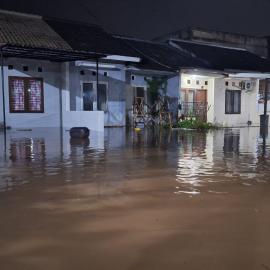 Hujan Lebat, Perumahan Roswood Garden di Ciputat Tangsel Teredam Banjir
