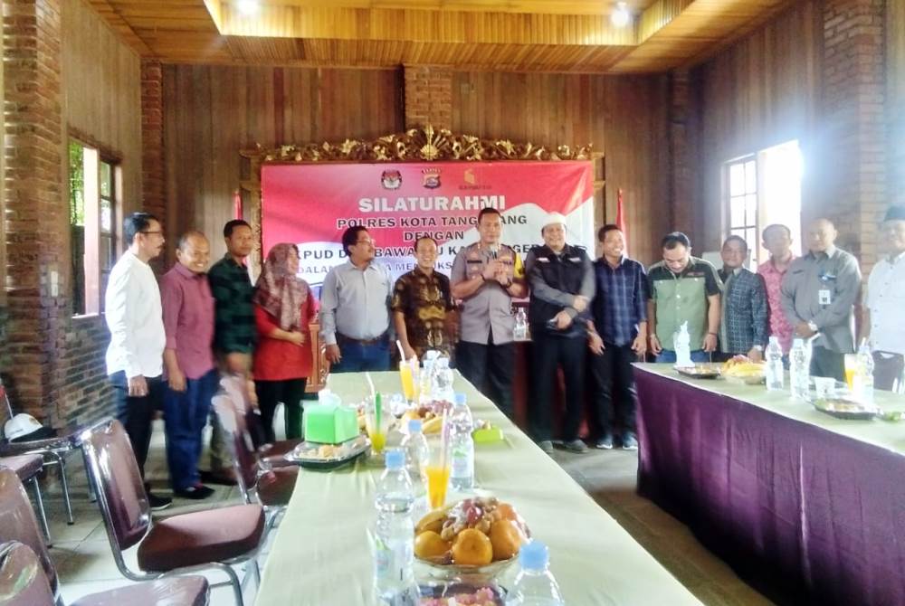 Kegiatan diskusi Polres Kota Tangerang bersama KPU Kabupaten Tangerang dan Bawaslu Kabupaten Tangerang, Rabu (9/1/2019).
