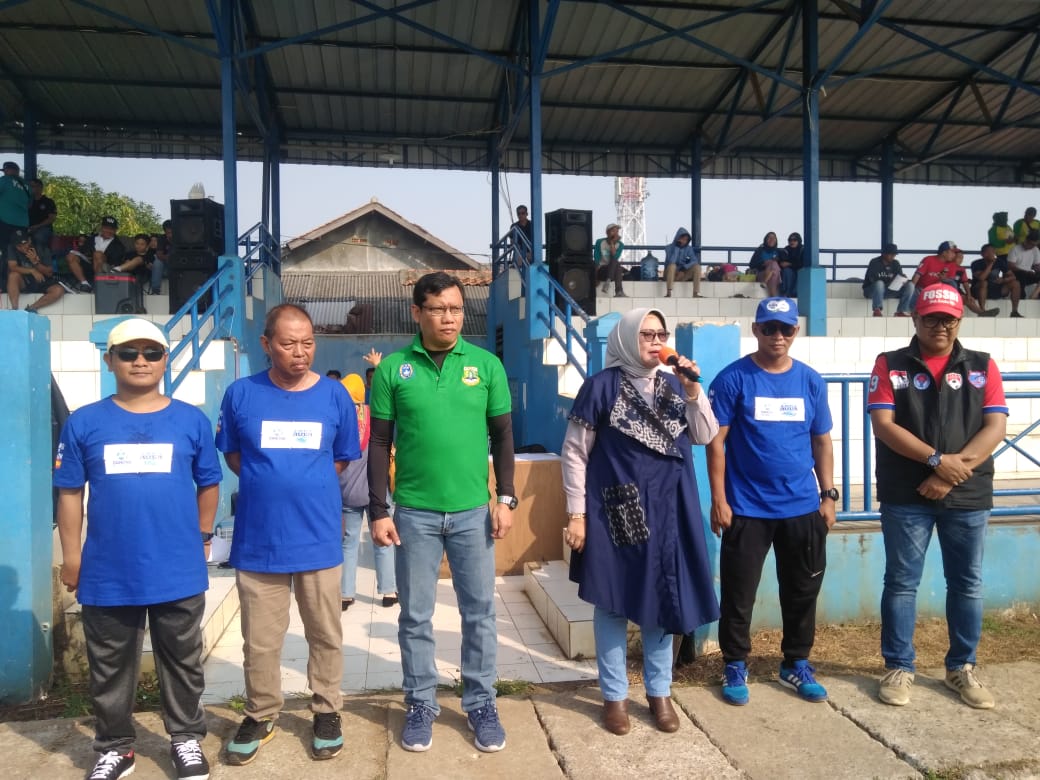 Tampak Tim sepak bola U-12 yang mengikuti Kompetisi liga Aqua Danone Nations Cup (DNC) di Stadion Mini Ciputat, Jalan Pendidikan, Ciputat, Tangsel, Sabtu (22/6/2019).