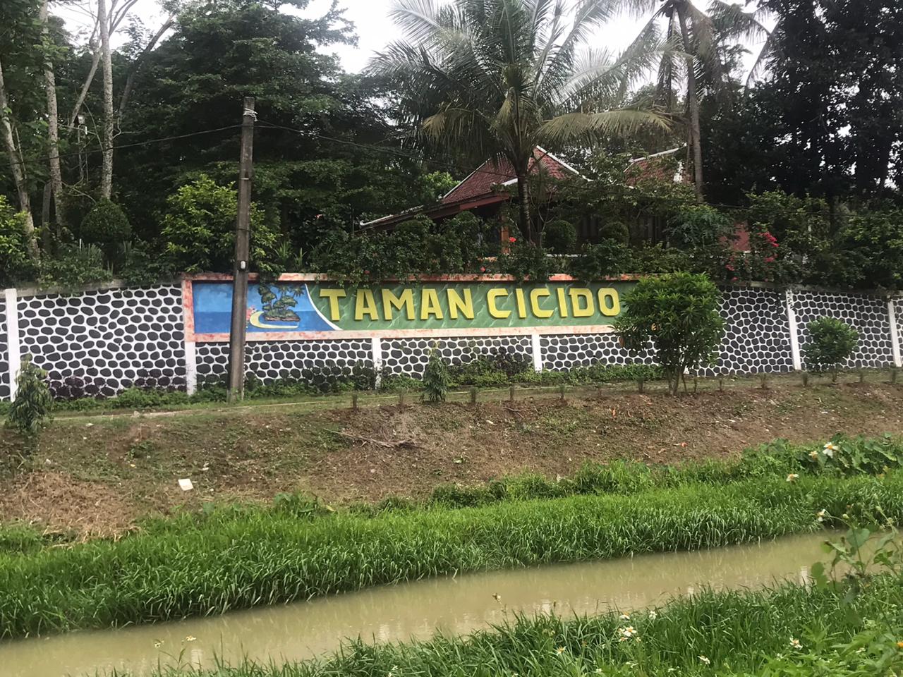 Suasana Wisata Taman Cicido di Desa Bojongloa, Kecamatan Cisoka, Kabupaten Tangerang.
