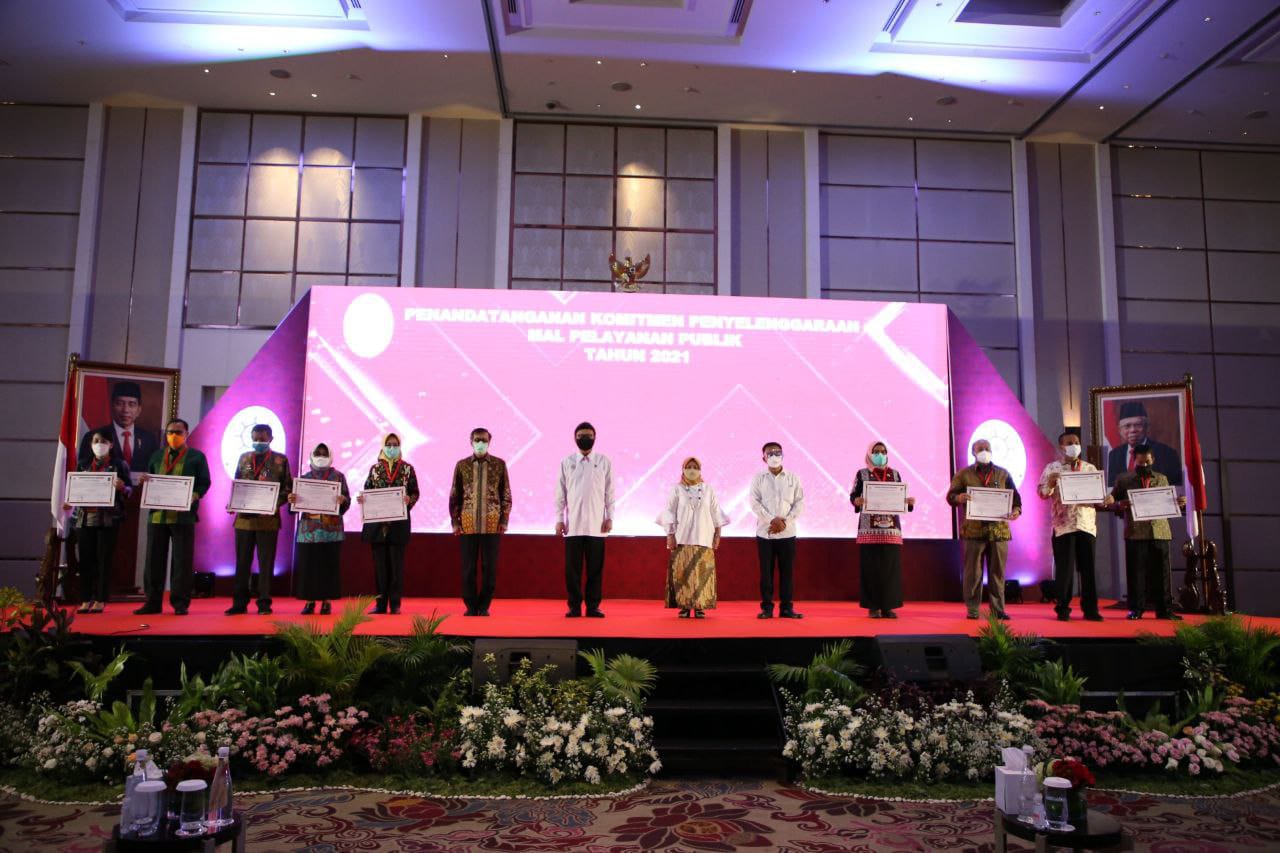 Wali Kota Tangerang Selatan Airin Rachmi Diany hadir dalam Penyelenggaraan Mal Pelayanan Publik (MPP) Tahun 2021, di Hotel Fairmont Jakarta, Rabu (3/3/2021).