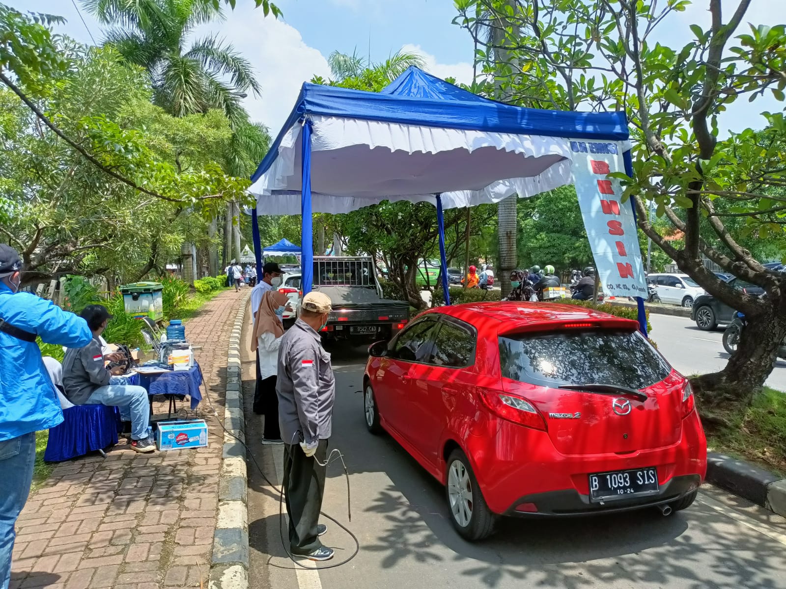 Wali Kota Tangerang Arief R Wismansyah menyampaikan apresiasi kepada masyarakat yang telah antusias mengikuti uji emisi.