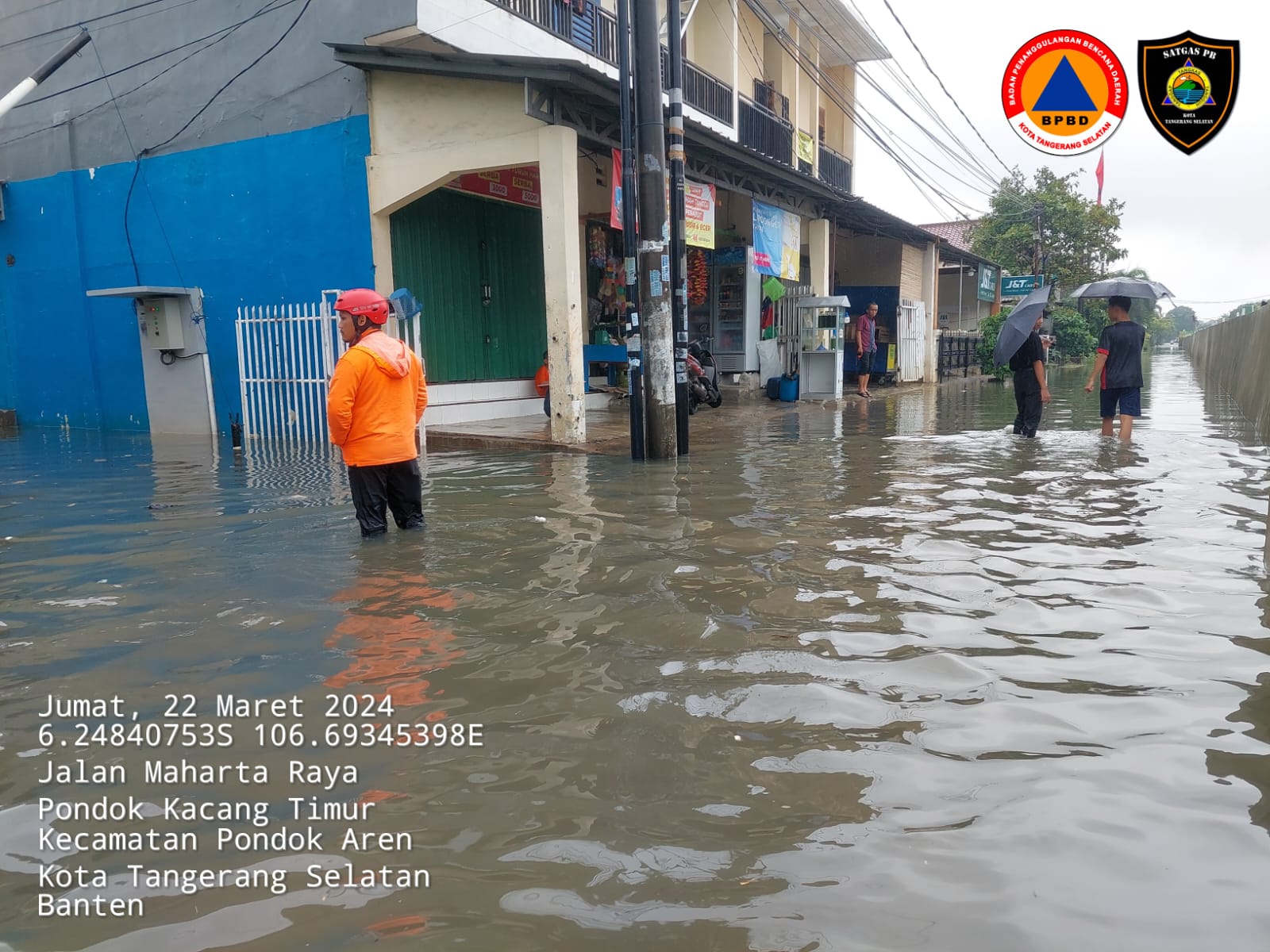 Banjir Rendam 3 Titik Di Tangsel, 290 KK Terdampak