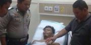 Brigadir Nofrizal yang ditembak Begal  Motor di Cikupa dilarikan ke RS 