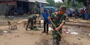 HUT ke-74 TNI, Kodim Tangerang Bebersih Pasar Babakan