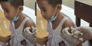 Viral Suntik Vaksin Covid-19 Tidak Bisa Tembus Bocah SD di Banten