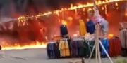 Puluhan Kios di Pasar Teluknaga Tangerang Ludes Terbakar