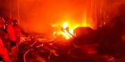 Pabrik Karpet Talang di Benda Tangerang Ludes Terbakar