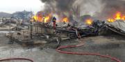  Pabrik Tiner di Curug Tangerang Terbakar, Bangunan Ludes 