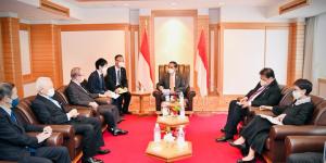 Airlangga Dampingi Presiden Jokowi Terima Kunjungan Ketua Liga Parlementer Jepang-Indonesia