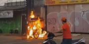 Gerobak PKL di Ciledug Tangerang Ludes Terbakar, Netizen Colek Baim Wong