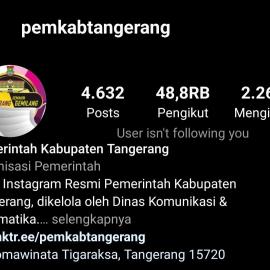 Instagram Milik Pemkab Tangerang Sempat Diretas